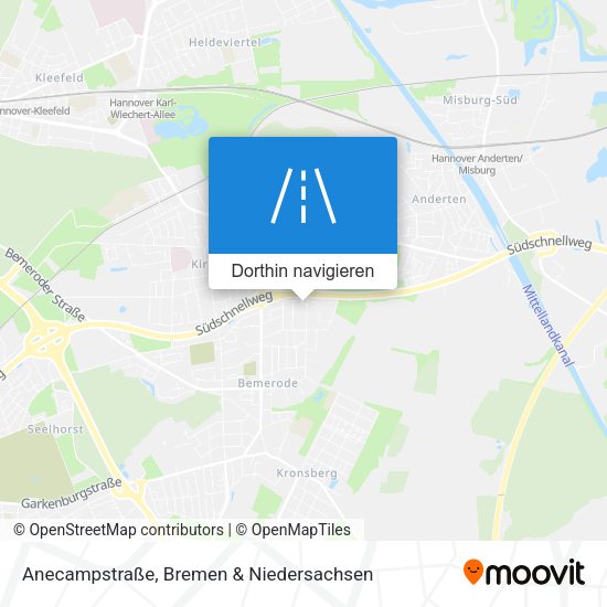 Anecampstraße Karte