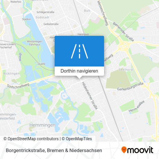 Borgentrickstraße Karte