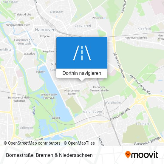 Börnestraße Karte