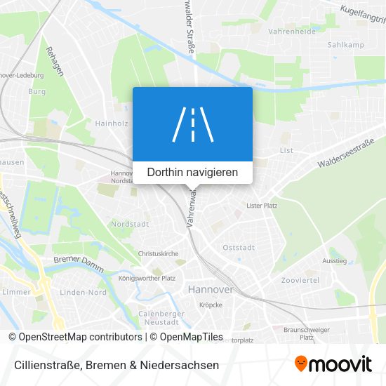 Cillienstraße Karte