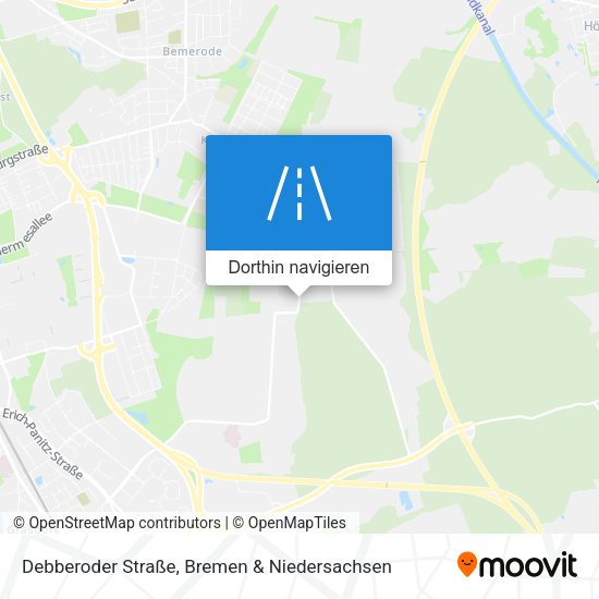 Debberoder Straße Karte