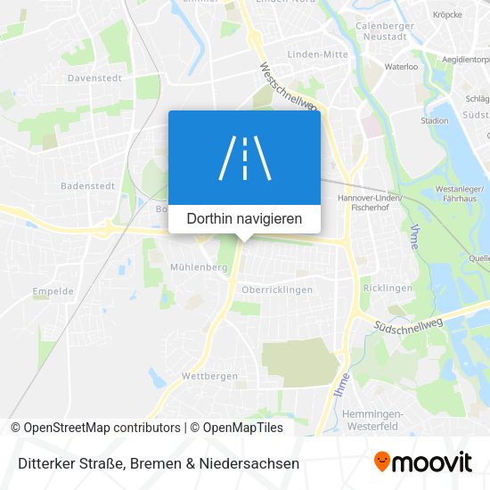 Ditterker Straße Karte