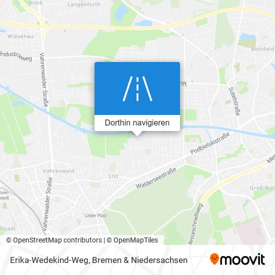 Erika-Wedekind-Weg Karte