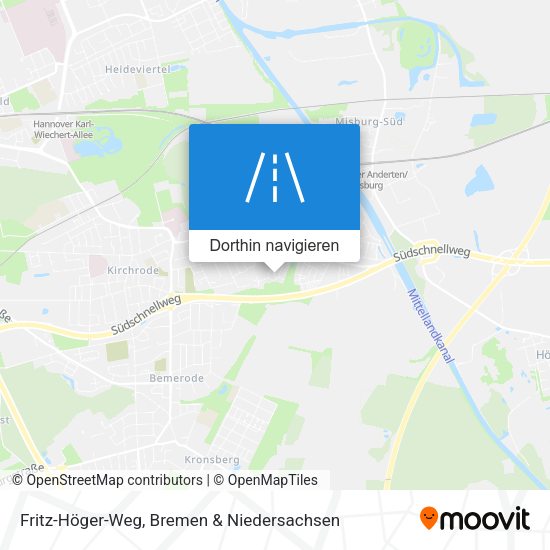 Fritz-Höger-Weg Karte