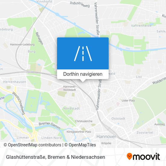 Glashüttenstraße Karte