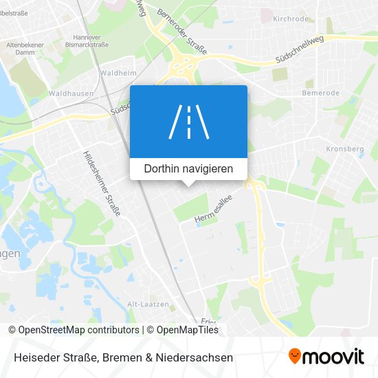 Heiseder Straße Karte