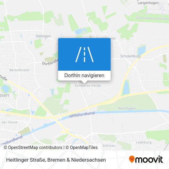 Heitlinger Straße Karte