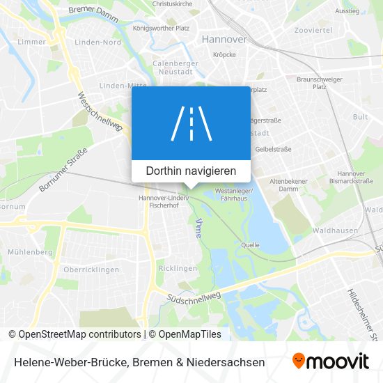 Helene-Weber-Brücke Karte