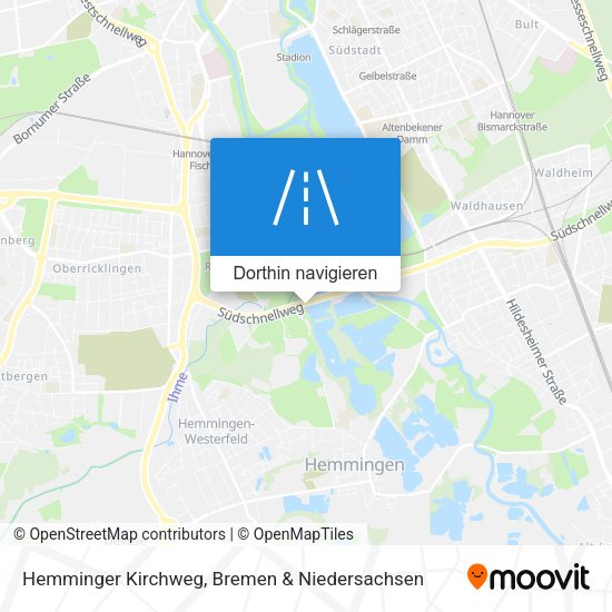 Hemminger Kirchweg Karte