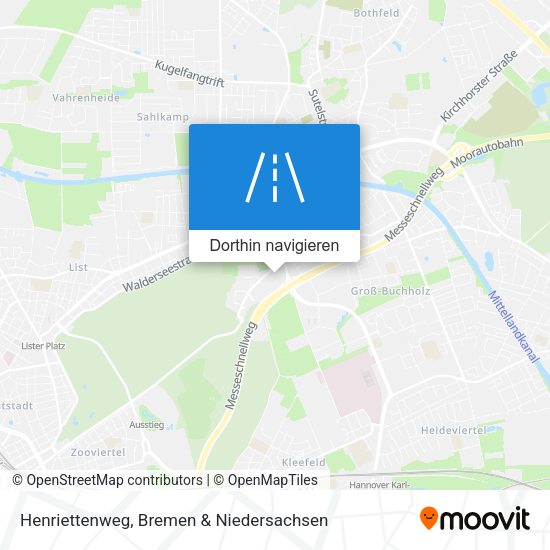 Henriettenweg Karte