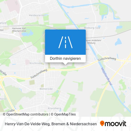 Henry-Van-De-Velde-Weg Karte