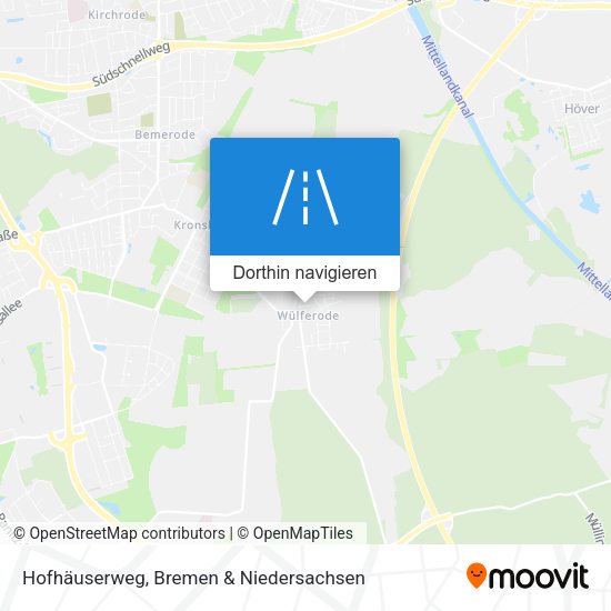 Hofhäuserweg Karte