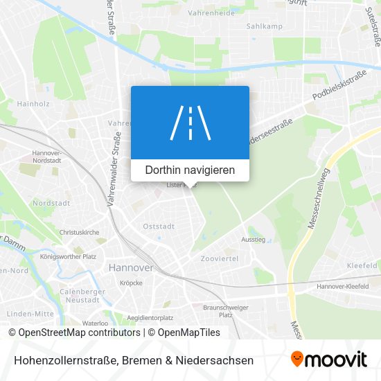 Hohenzollernstraße Karte