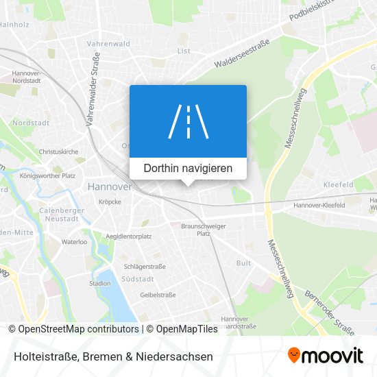 Holteistraße Karte