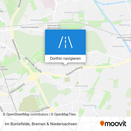 Im Büntefelde Karte