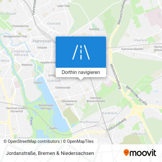Jordanstraße Karte