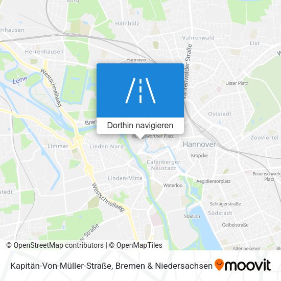 Kapitän-Von-Müller-Straße Karte