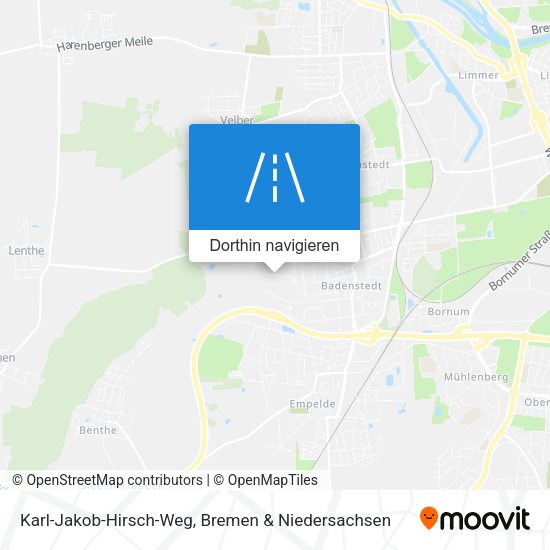 Karl-Jakob-Hirsch-Weg Karte
