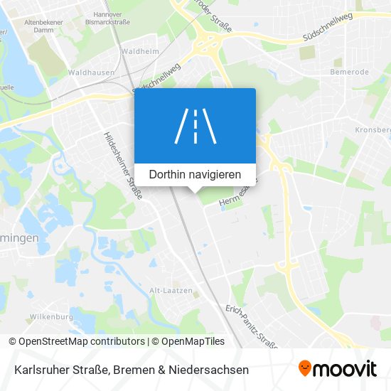 Karlsruher Straße Karte