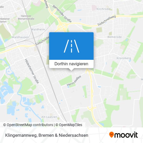 Klingemannweg Karte