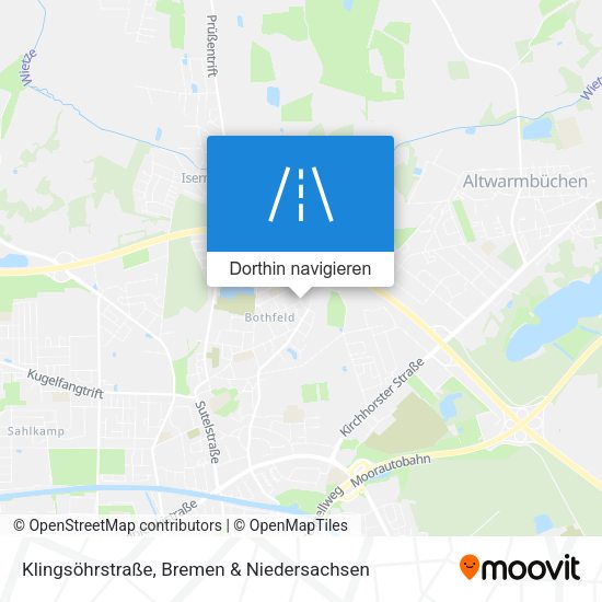 Klingsöhrstraße Karte