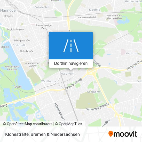Klohestraße Karte