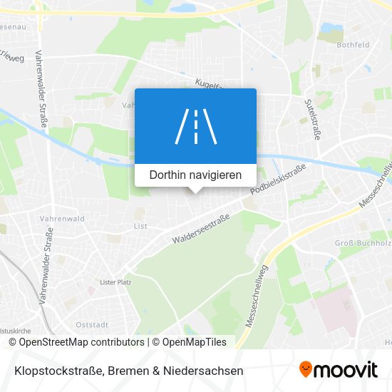 Klopstockstraße Karte