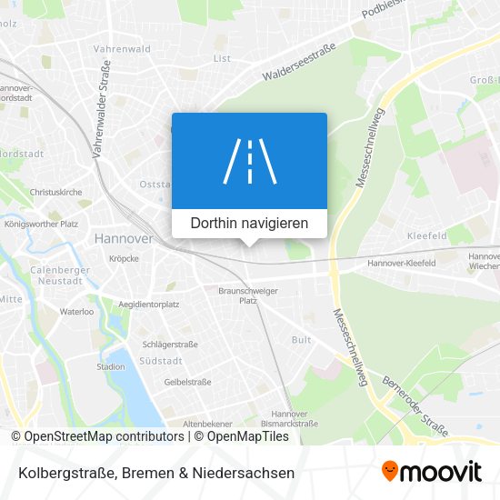 Kolbergstraße Karte