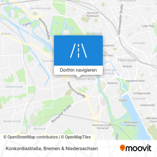 Konkordiastraße Karte