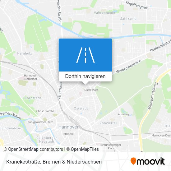 Kranckestraße Karte