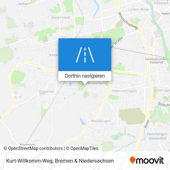Kurt-Willkomm-Weg Karte