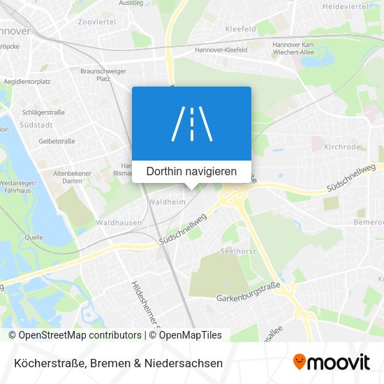 Köcherstraße Karte