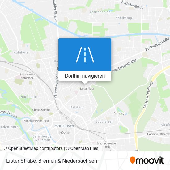 Lister Straße Karte