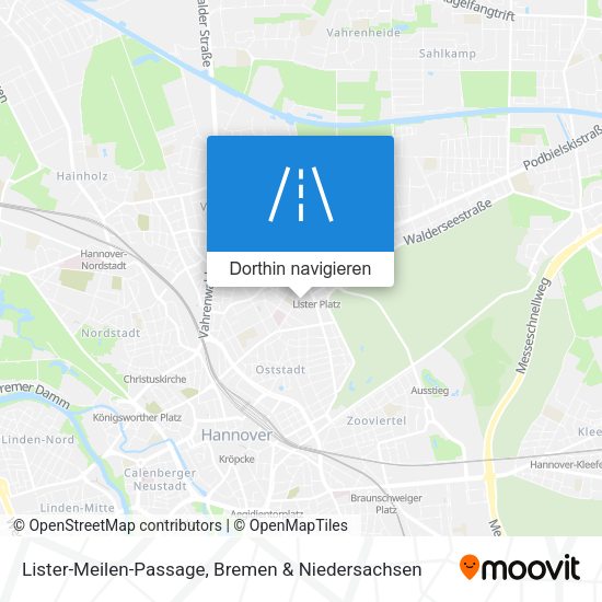 Lister-Meilen-Passage Karte