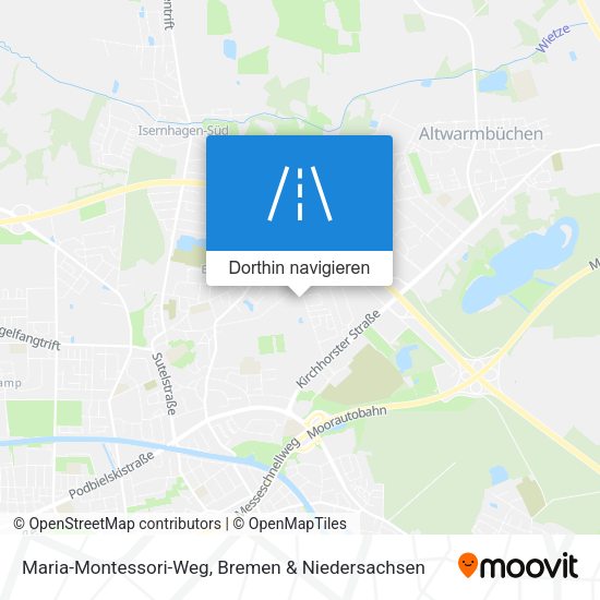 Maria-Montessori-Weg Karte