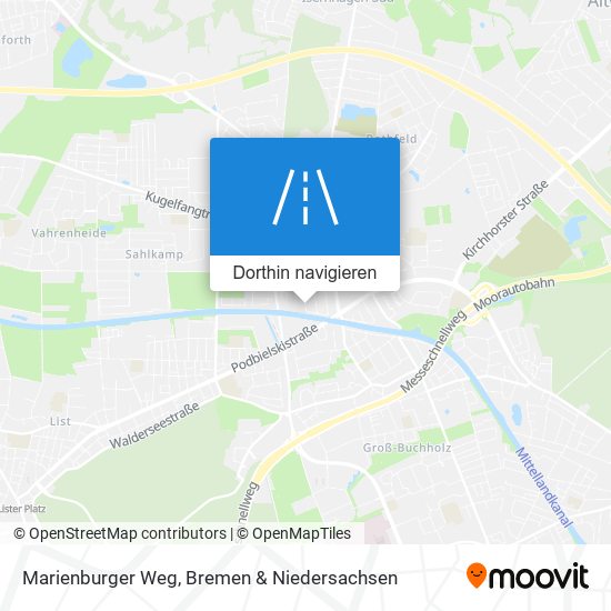 Marienburger Weg Karte