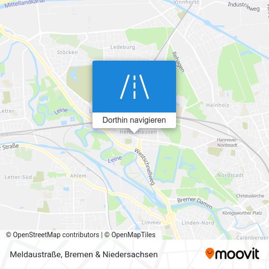 Meldaustraße Karte