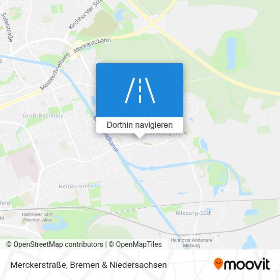 Merckerstraße Karte