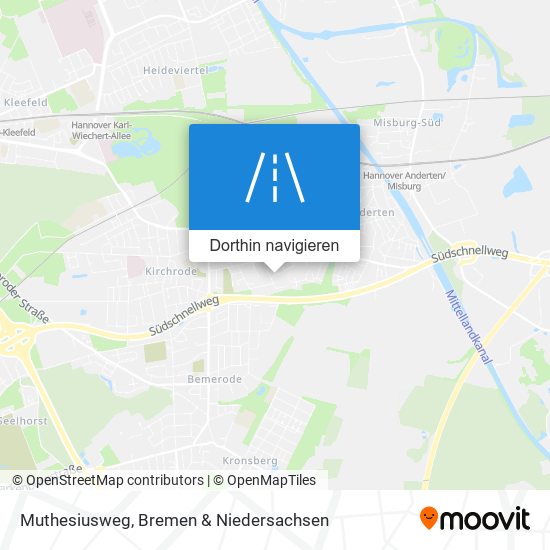Muthesiusweg Karte