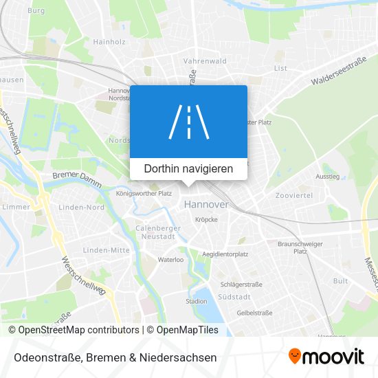 Odeonstraße Karte