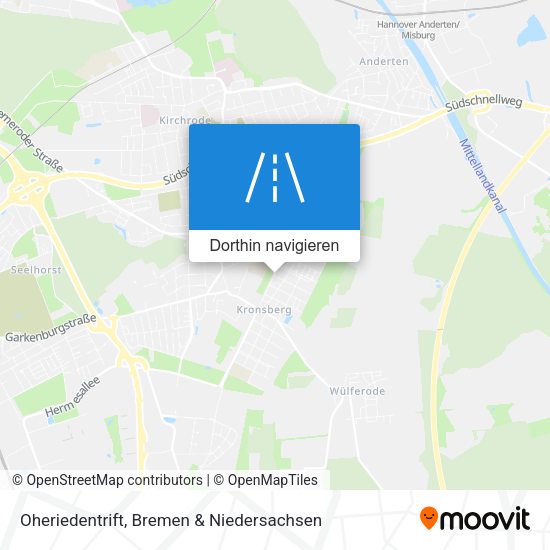 Oheriedentrift Karte