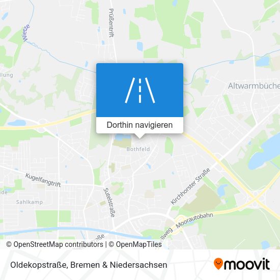 Oldekopstraße Karte