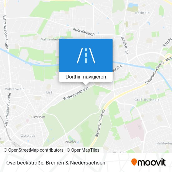 Overbeckstraße Karte