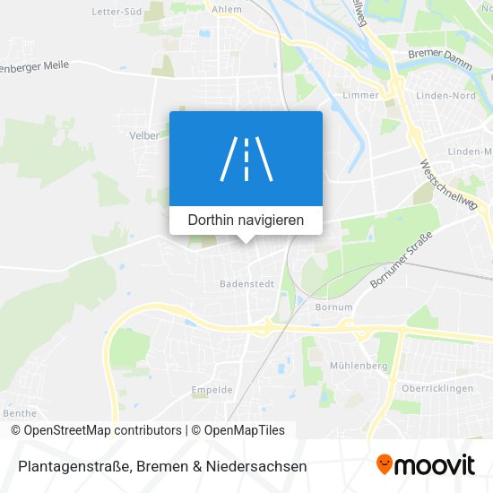 Plantagenstraße Karte