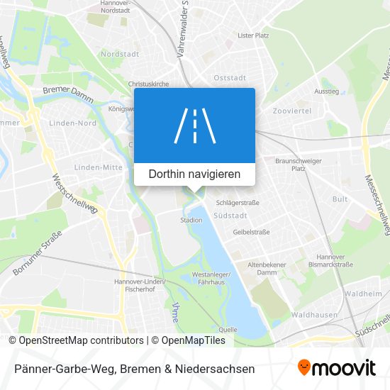 Pänner-Garbe-Weg Karte