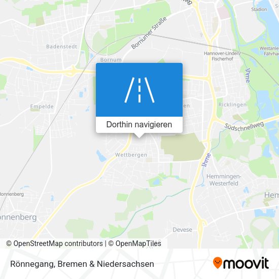 Rönnegang Karte