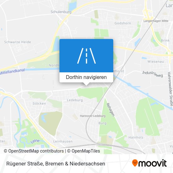 Rügener Straße Karte