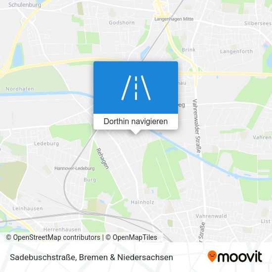 Sadebuschstraße Karte