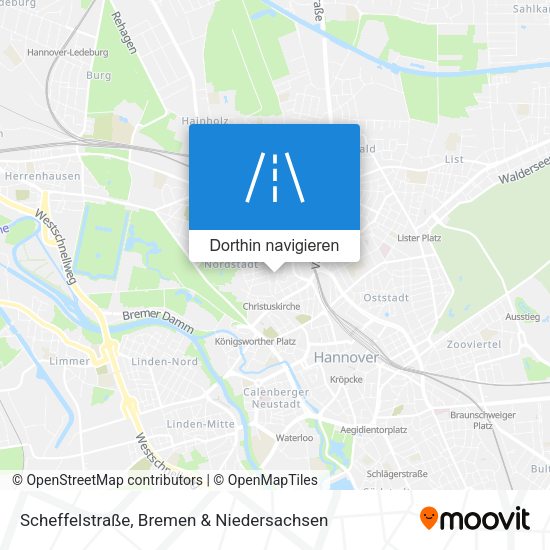 Scheffelstraße Karte