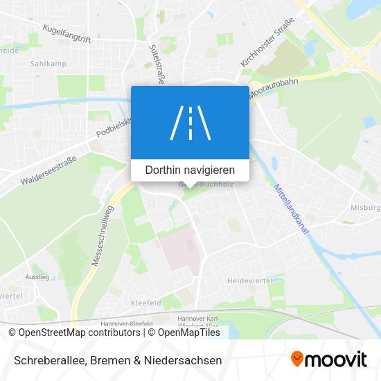 Schreberallee Karte